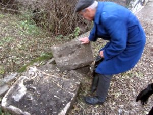 Jewish headstones - ripped by the Nazis 70 years ago from the two Jewish cemeteries – are still being found around town today.