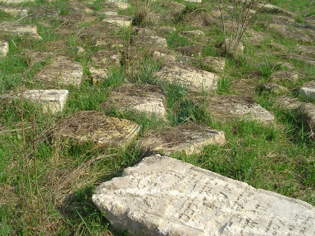 Rohatyn - fragments of Jewish grave stones, April 2013