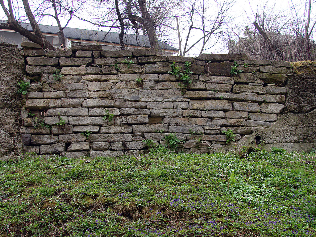 Czernowitz old Jewish cemetery, wall made from grave stones, © Mykola Kushnir