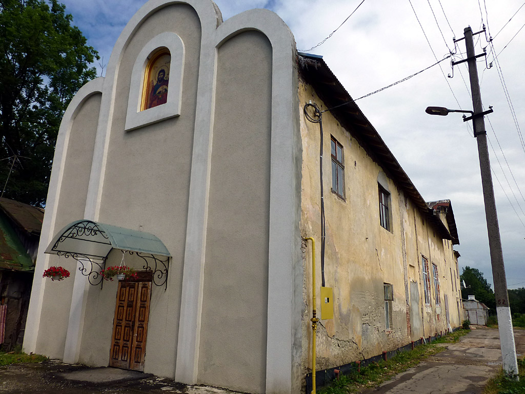 Former movie theater Collosseum, where Jews of Boryslaw where kept before extermination. Now the building is used as a greek-catholic church. © Klaus Hasbron-Blume