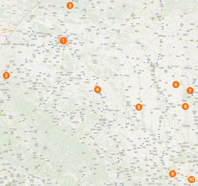 map of Galicia and Bukovina