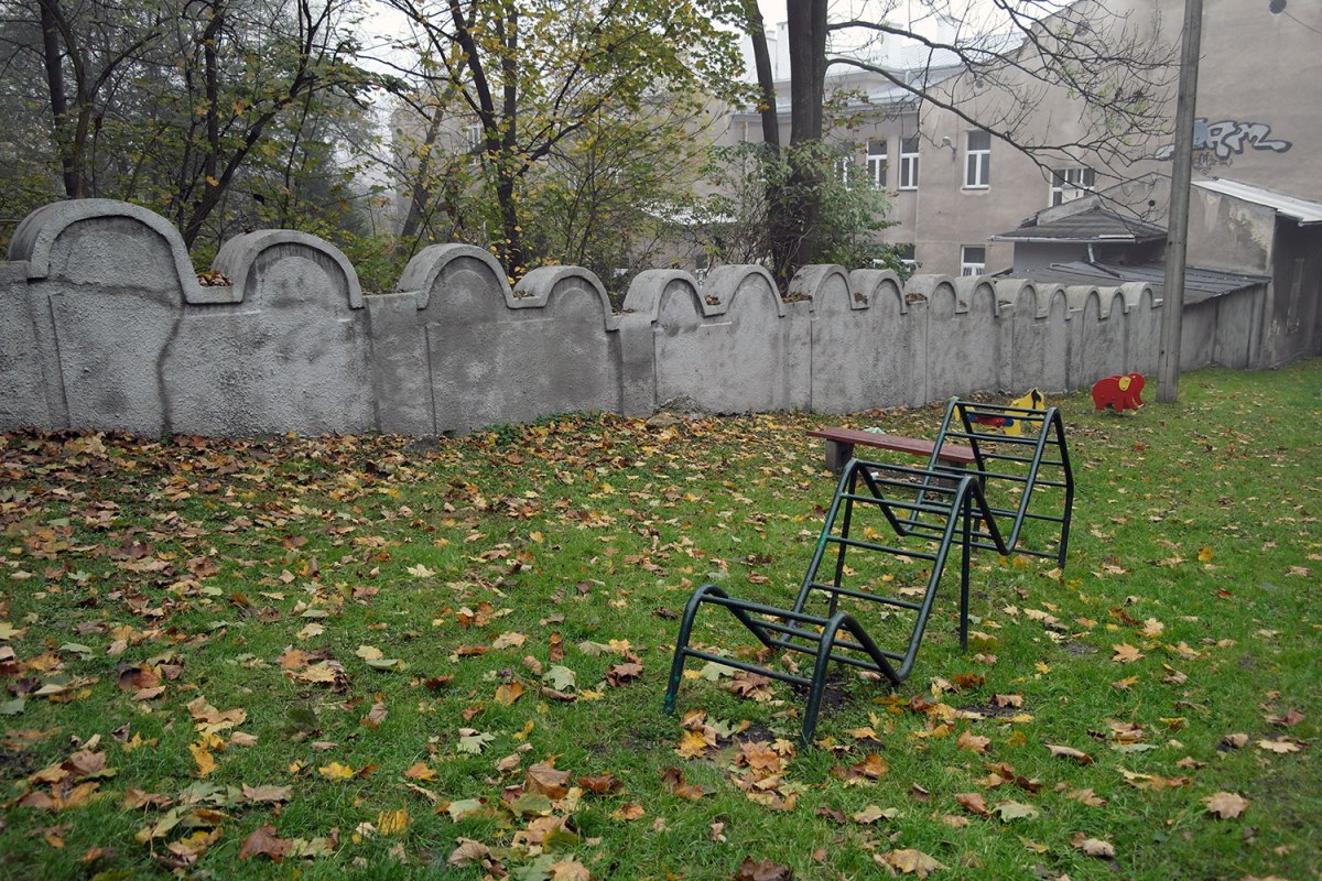 Podgorze - remains of the ghetto wall