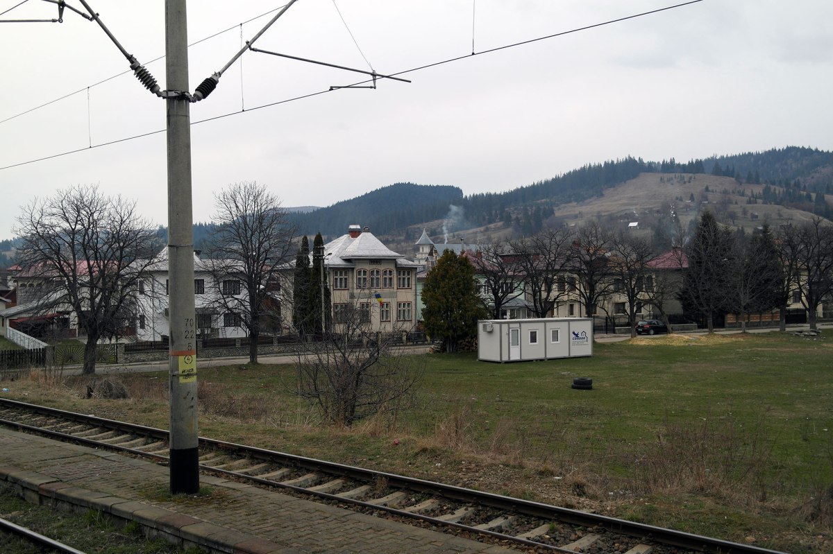 On the train to Suceava - view from the window