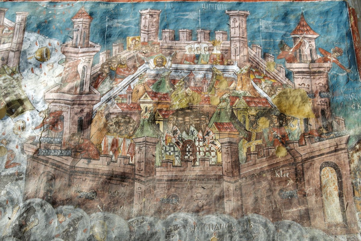 Moldovița Monastery - siege of Constantinople by the Turks