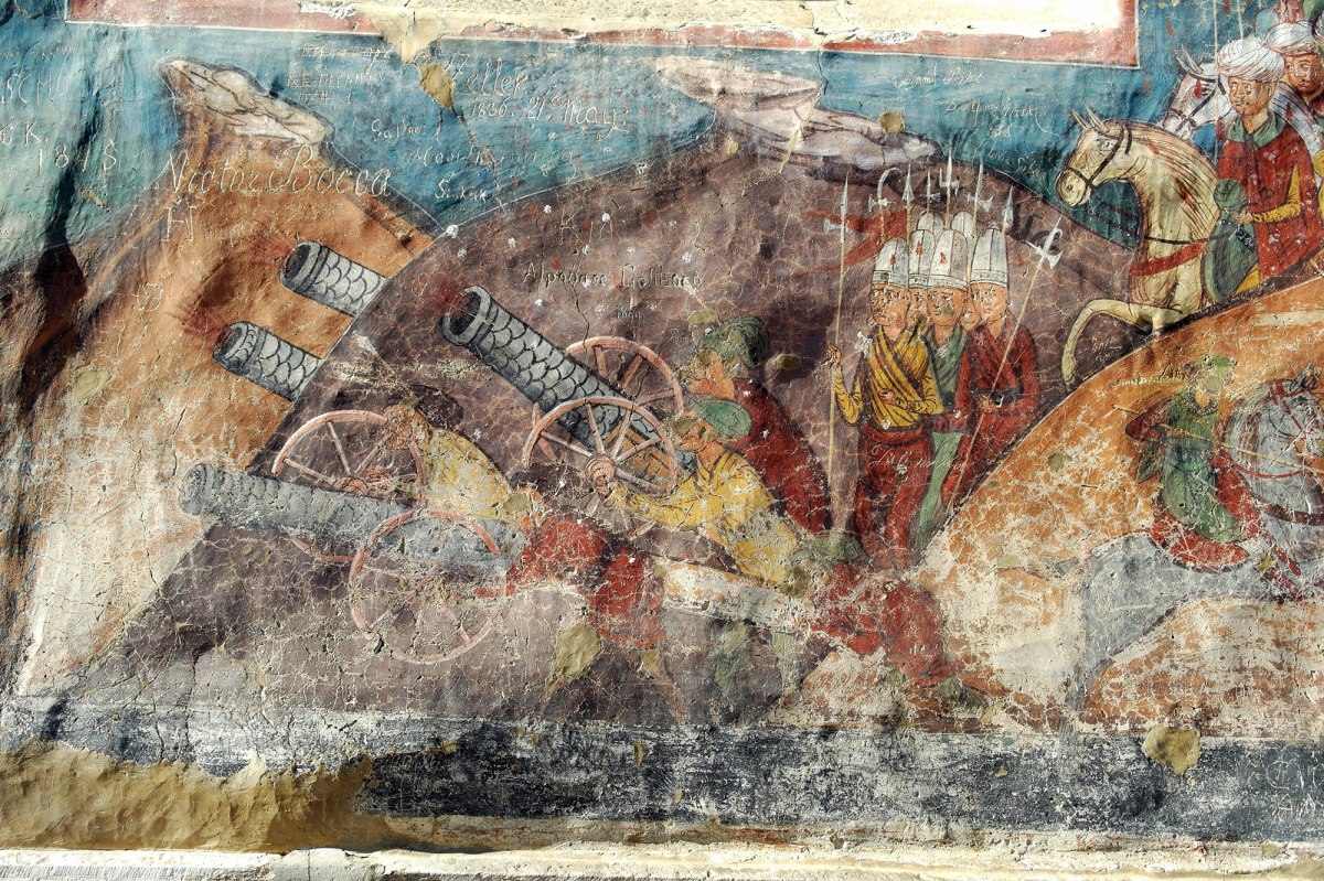 Moldovița Monastery - siege of Constantinople by the Turks