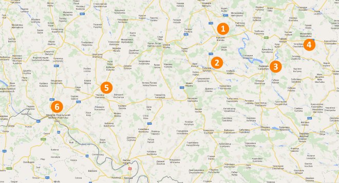 Travel locations in Transnistria