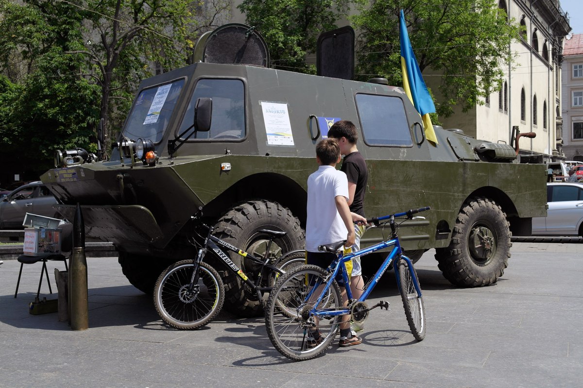 Promotional stand of the Ukrainian Army