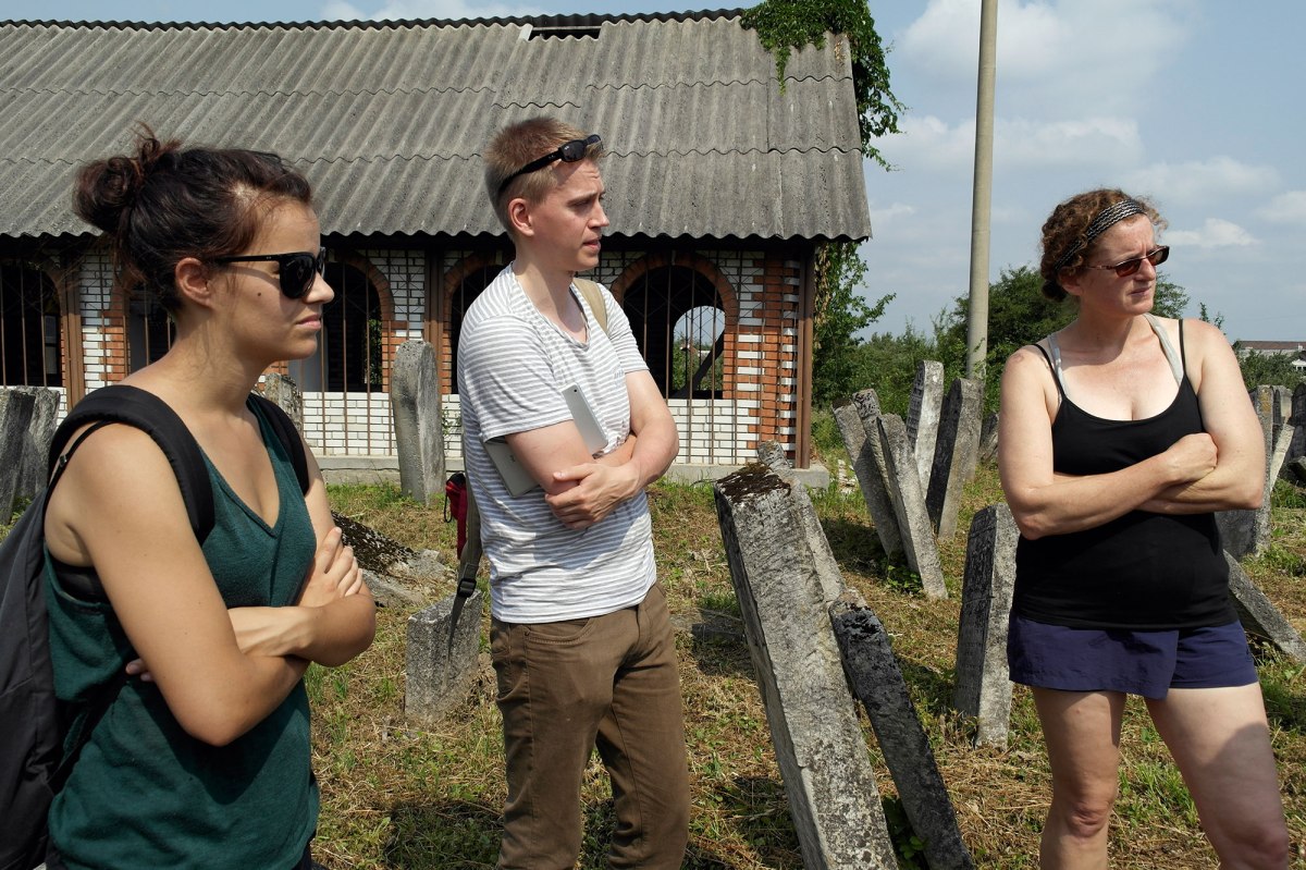 Vyzhnytsia (Wischnitz) - talking about what we saw