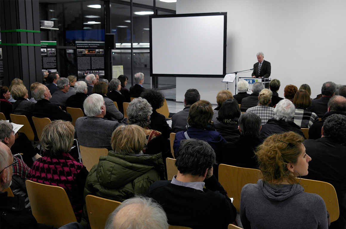Jürgen Wilhelm - head of the Regional Assembly of the Rhineland - speaking