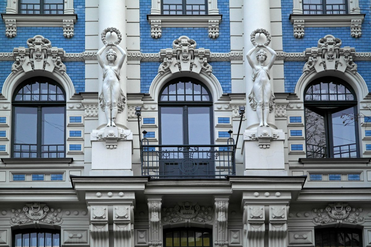 Detail from a building designed by Mikhail Eisenstein