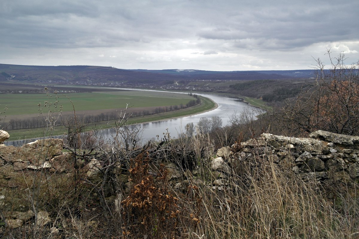 Tirgul Vertiujeni - view towards river Dniester from the Jewish cemetery