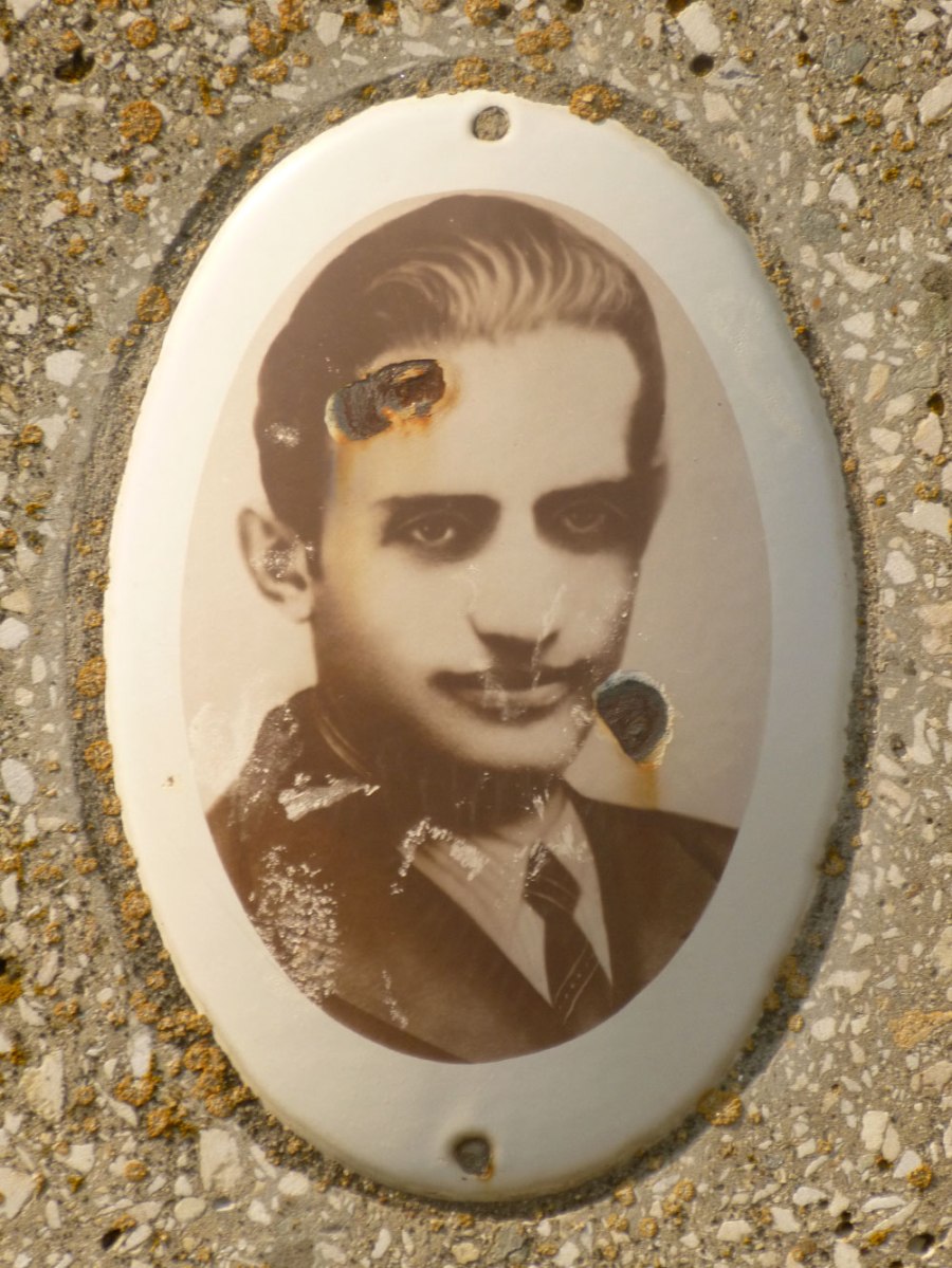 Portrait on a Jewish gravestone