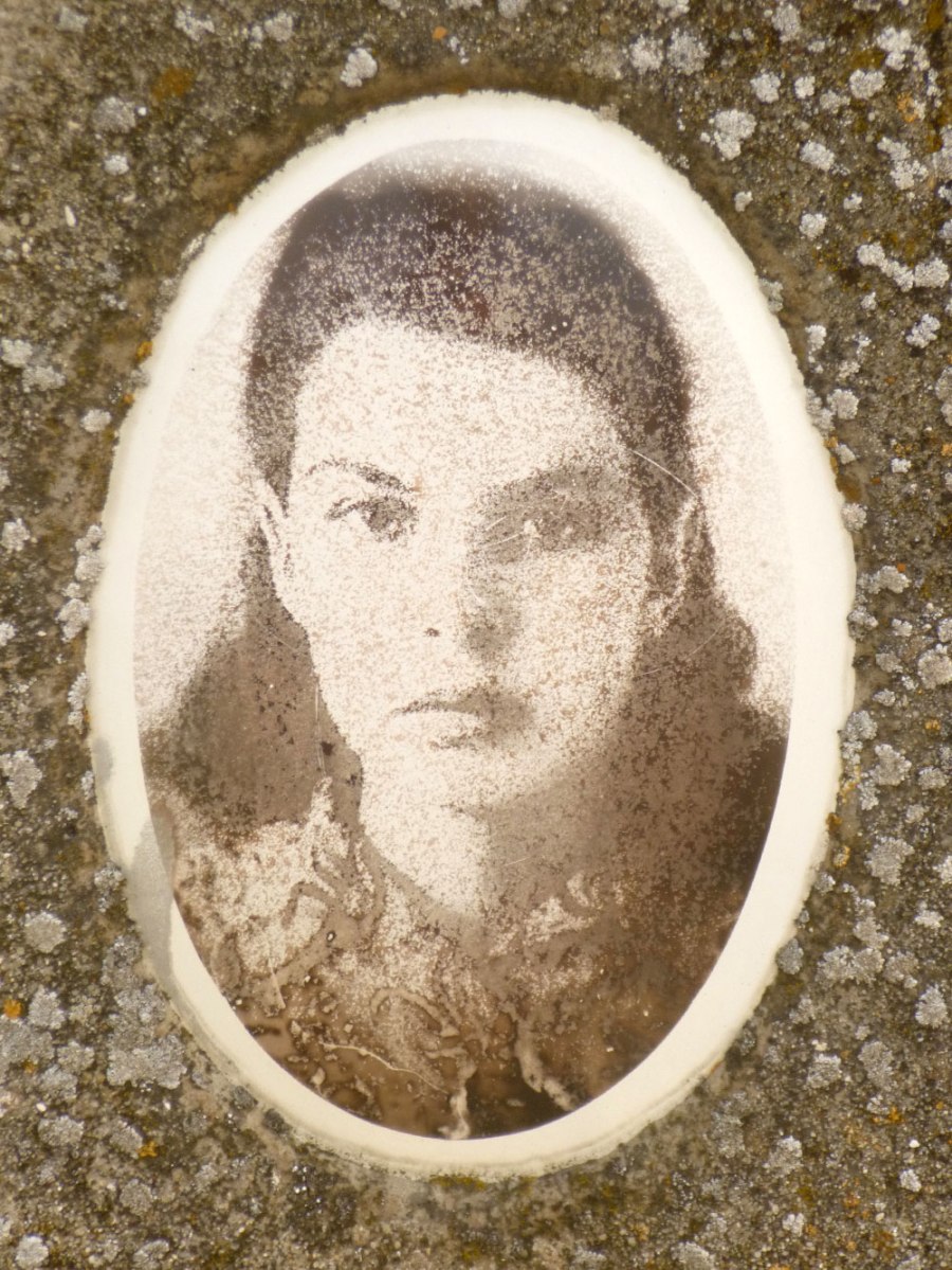 Portrait on a Jewish gravestone