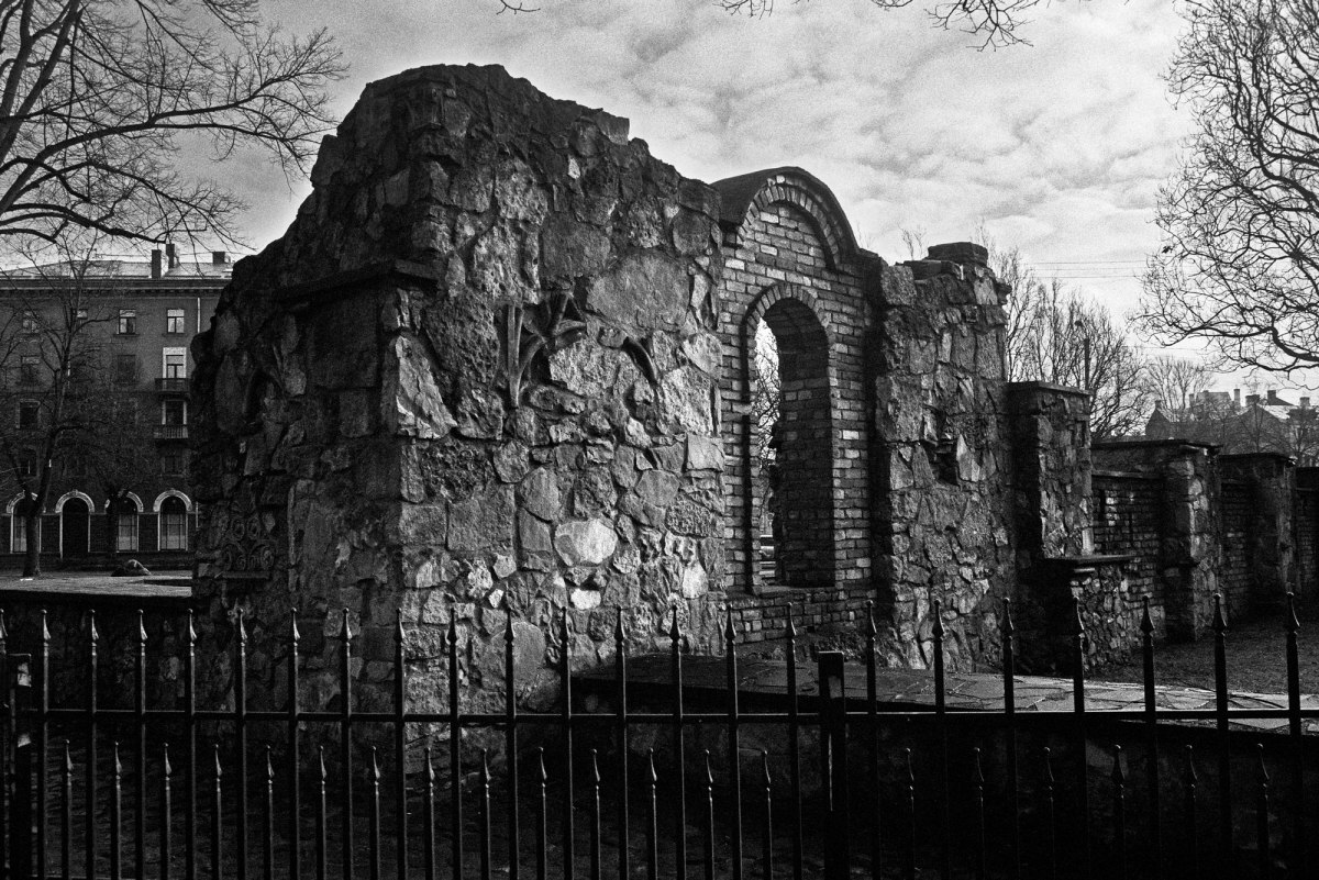 Remains of Choral Synagogue - now a memorial