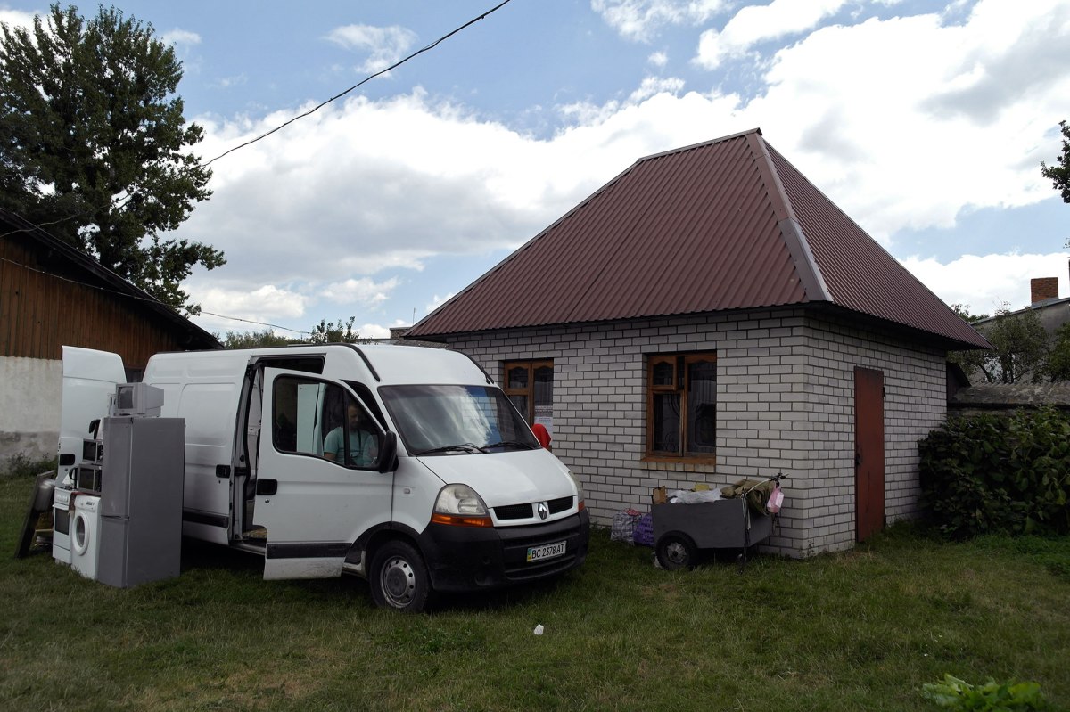 Zhovkva market - ohel at the former Jewish cemetery