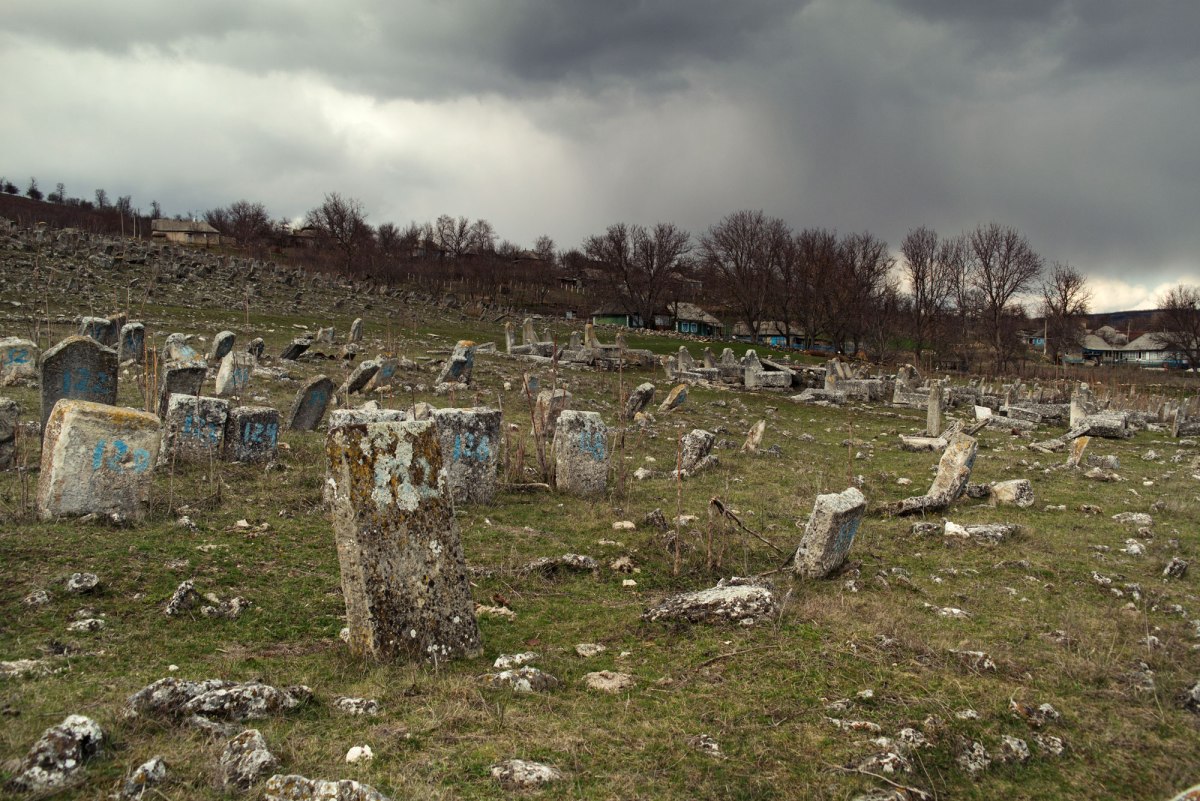 Vadul-Raşcov Jewish cemetery in March 2016