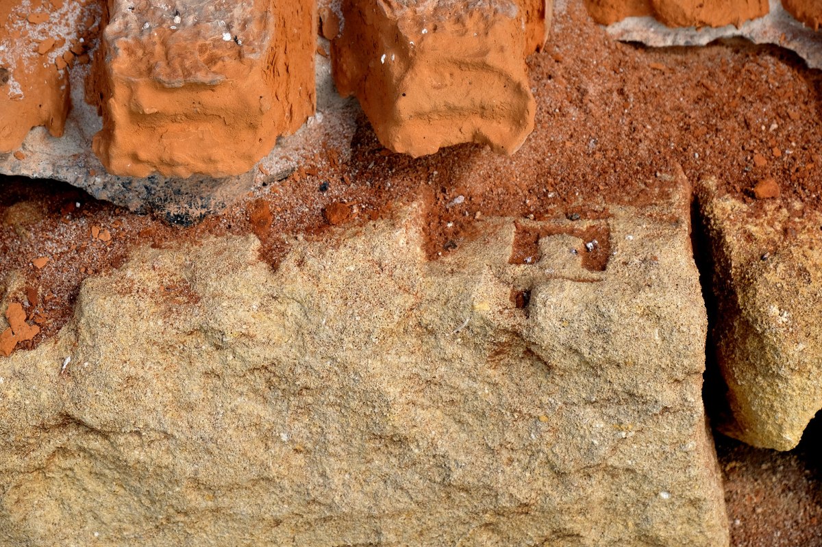 collective farm built of Jewish tombstones