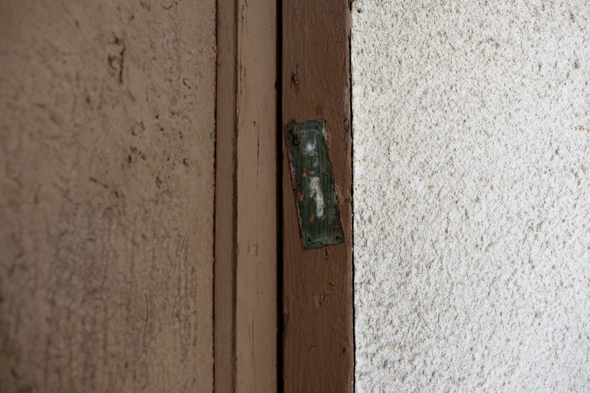 Kolomyia - trace of a mezuzah