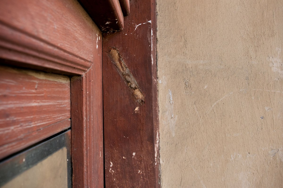 Kolomyia - trace of a mezuzah