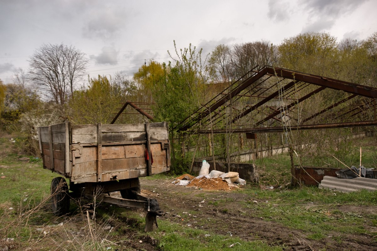 Mass grave site in Rohatyn, Ukraine