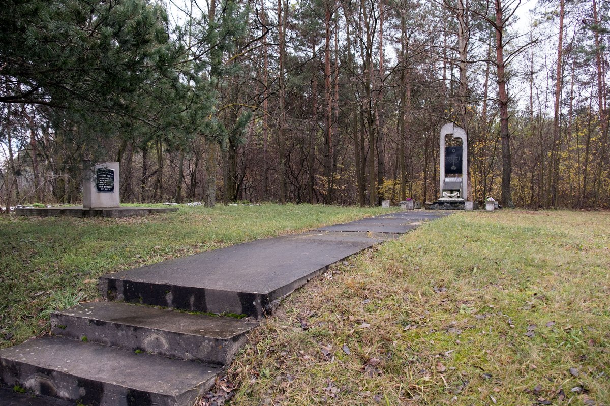 Ostroh - memorial at mass killing site