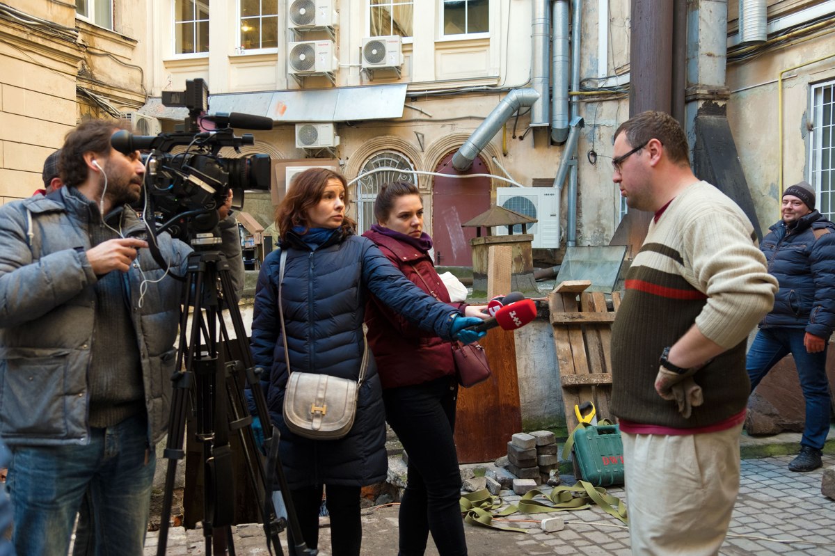 Saving Jewish tombstones at Halytska Square 15 in Lviv