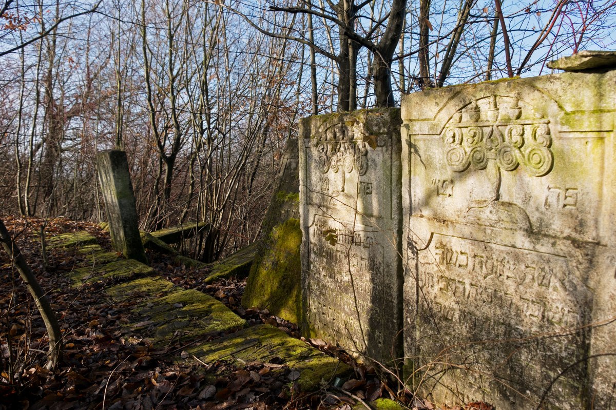 Rudky - Holocaust memorial made of Jewish tombstones