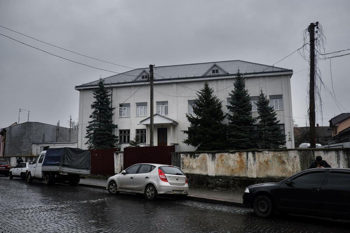 Mukachevo - Munkach Rebbe Kloyz, its former function unrecognizable today