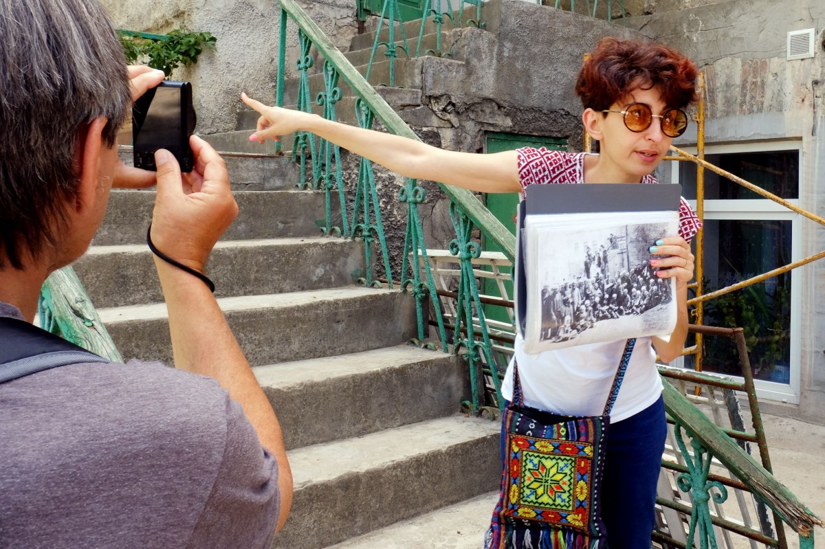 Chişinău - being guided by Irina Shikhova