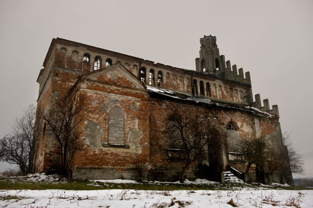 Ruins of a Polish church