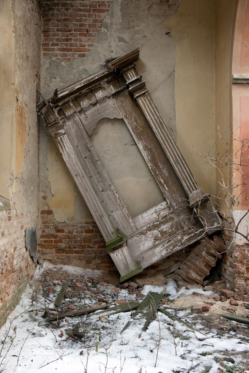 Ruins of a Polish church