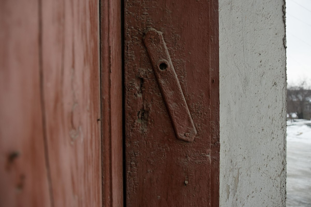 Skala-Podilska - trace of a mezuzah