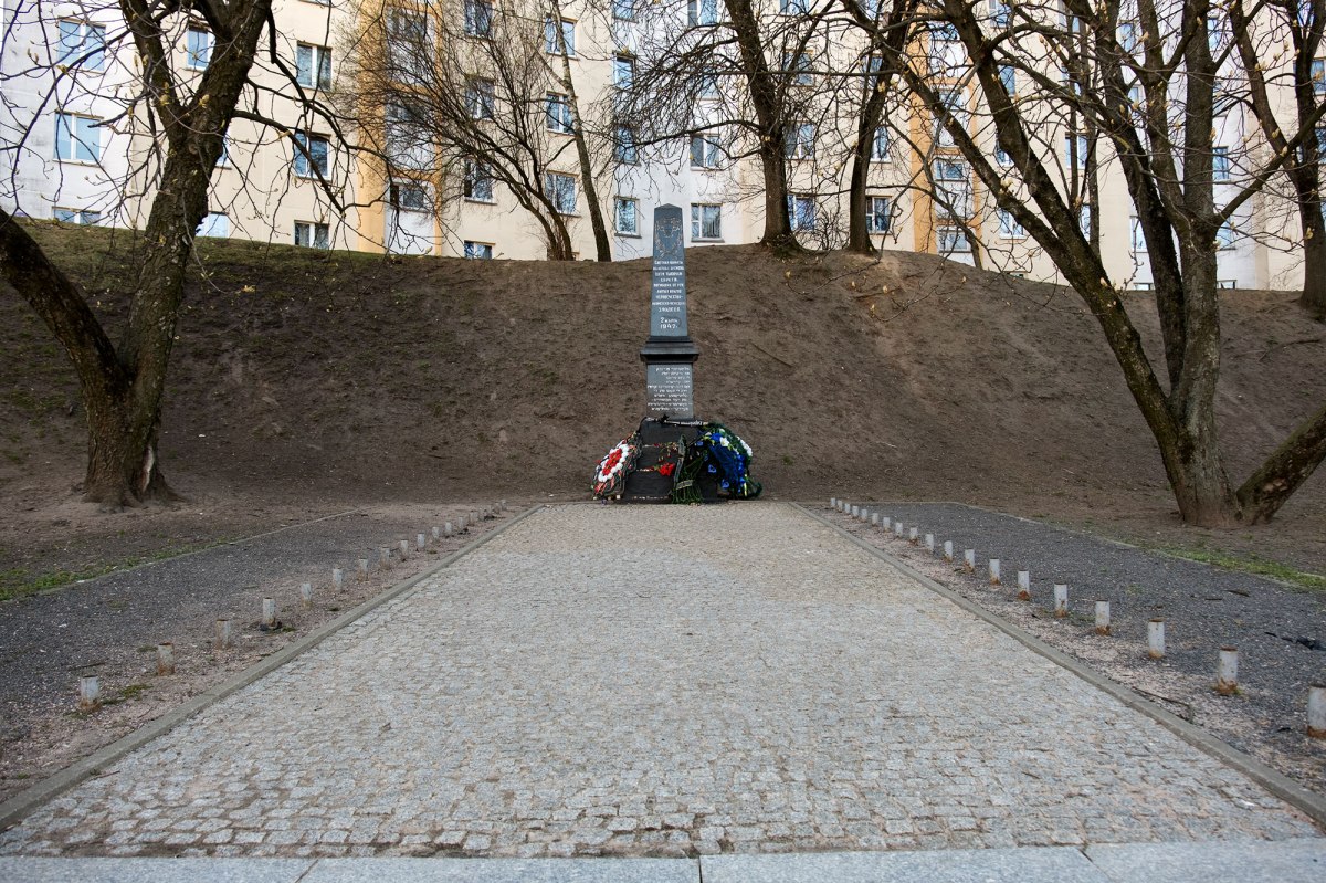 Minsk - memorial at a mass shooting site