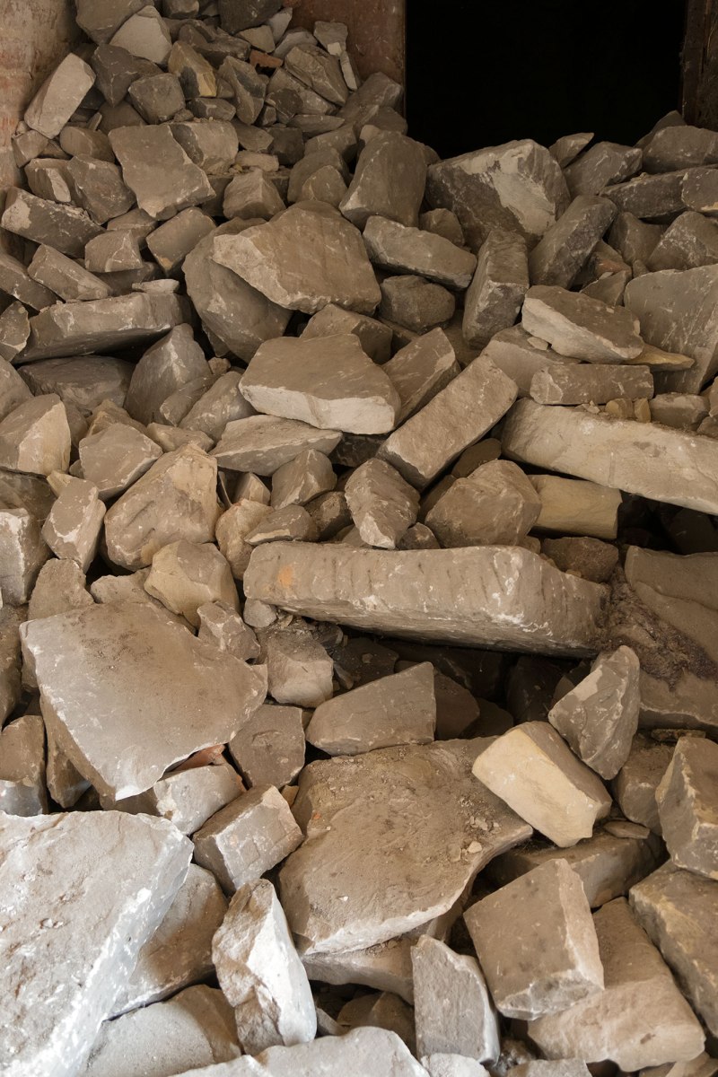 Brest - Jewish tombstones in the fortress