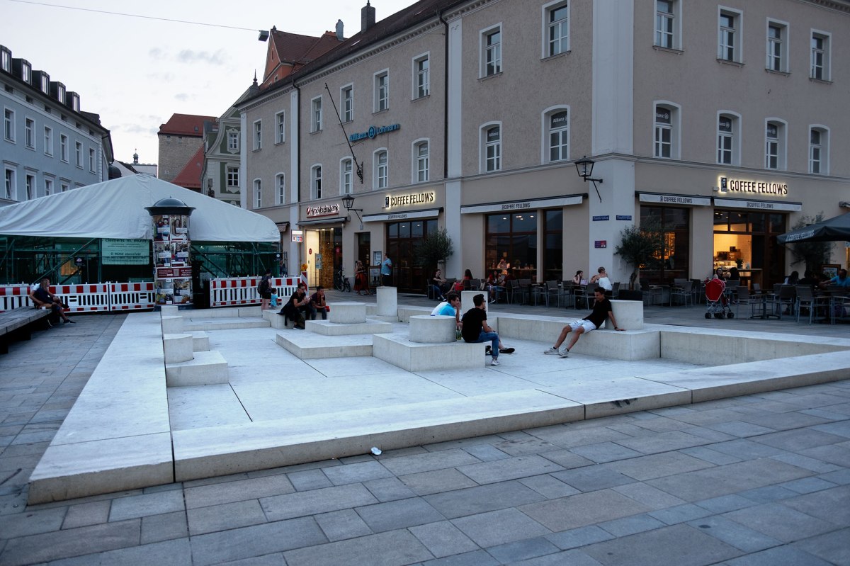 Regensburg - synagogue memorial by Dani Karavan