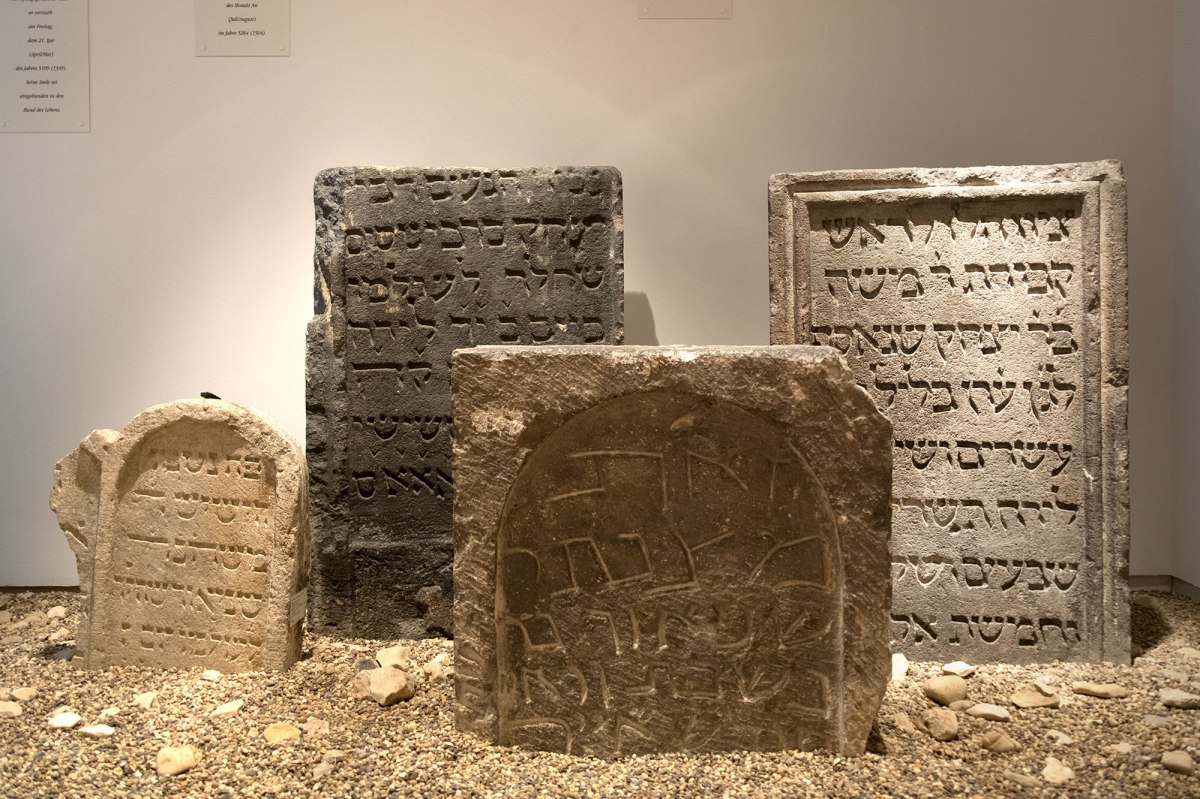Regensburg - Jewish tombstones in the museum