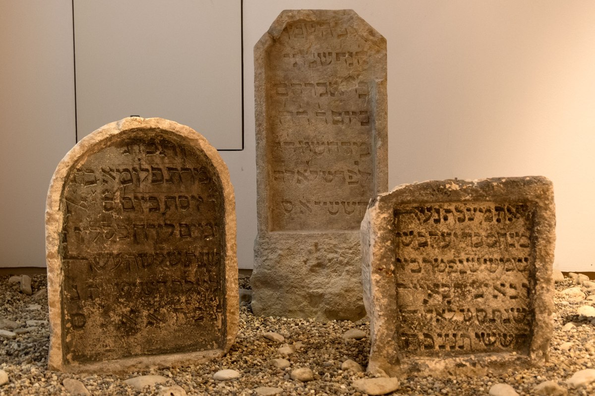Regensburg - Jewish tombstones in the museum