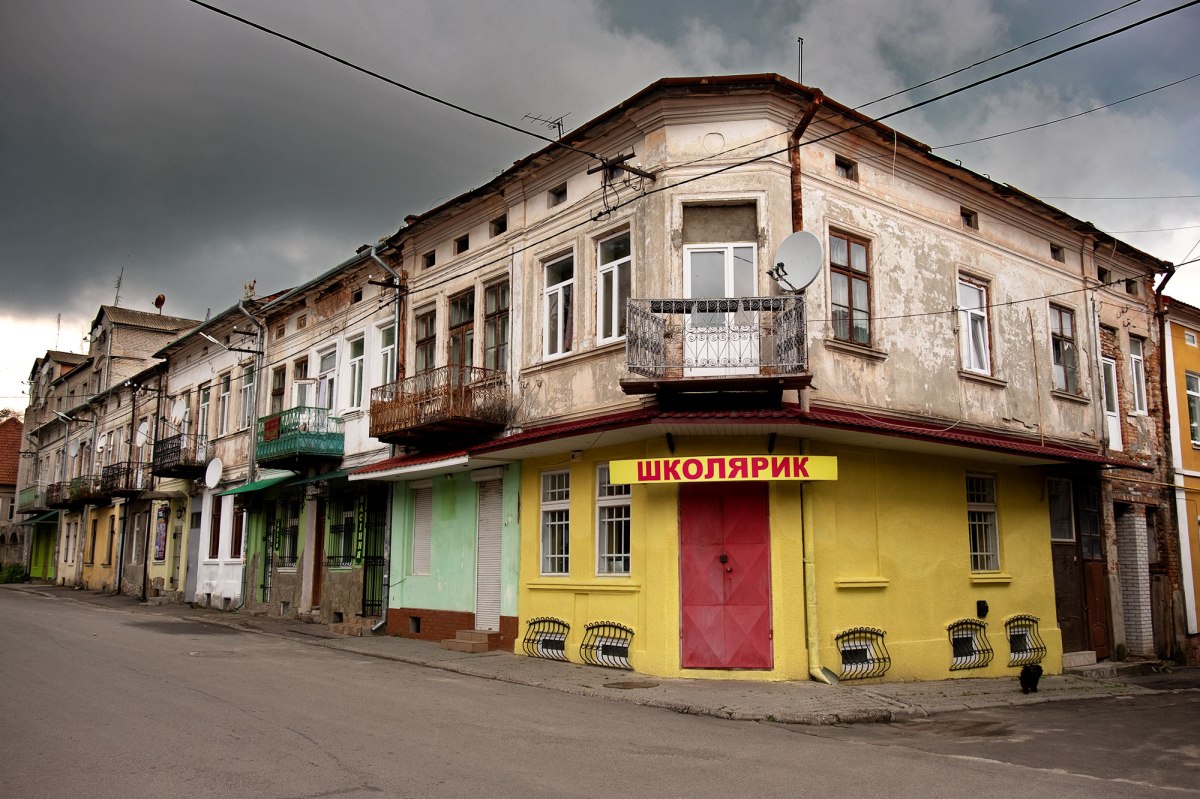 Radekhiv - former Jewish shops at the market