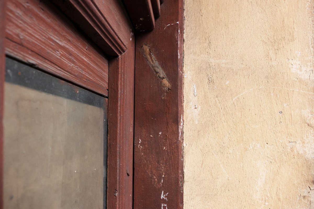 Kolomyia - trace of a mezuzah