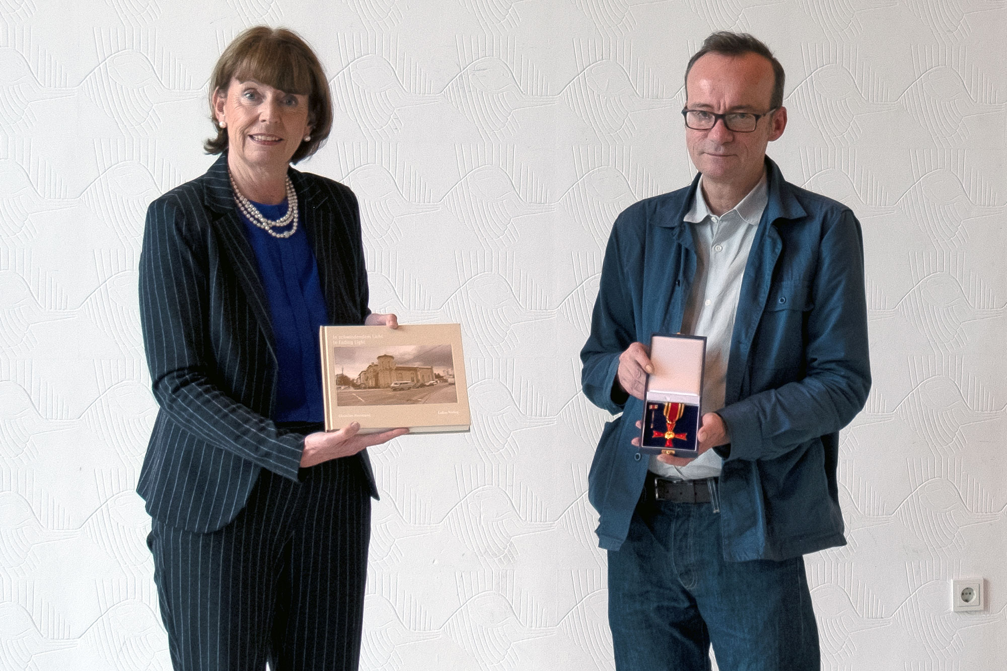Cologne's Lord Mayor Henriette Reke and I during the award ceremony