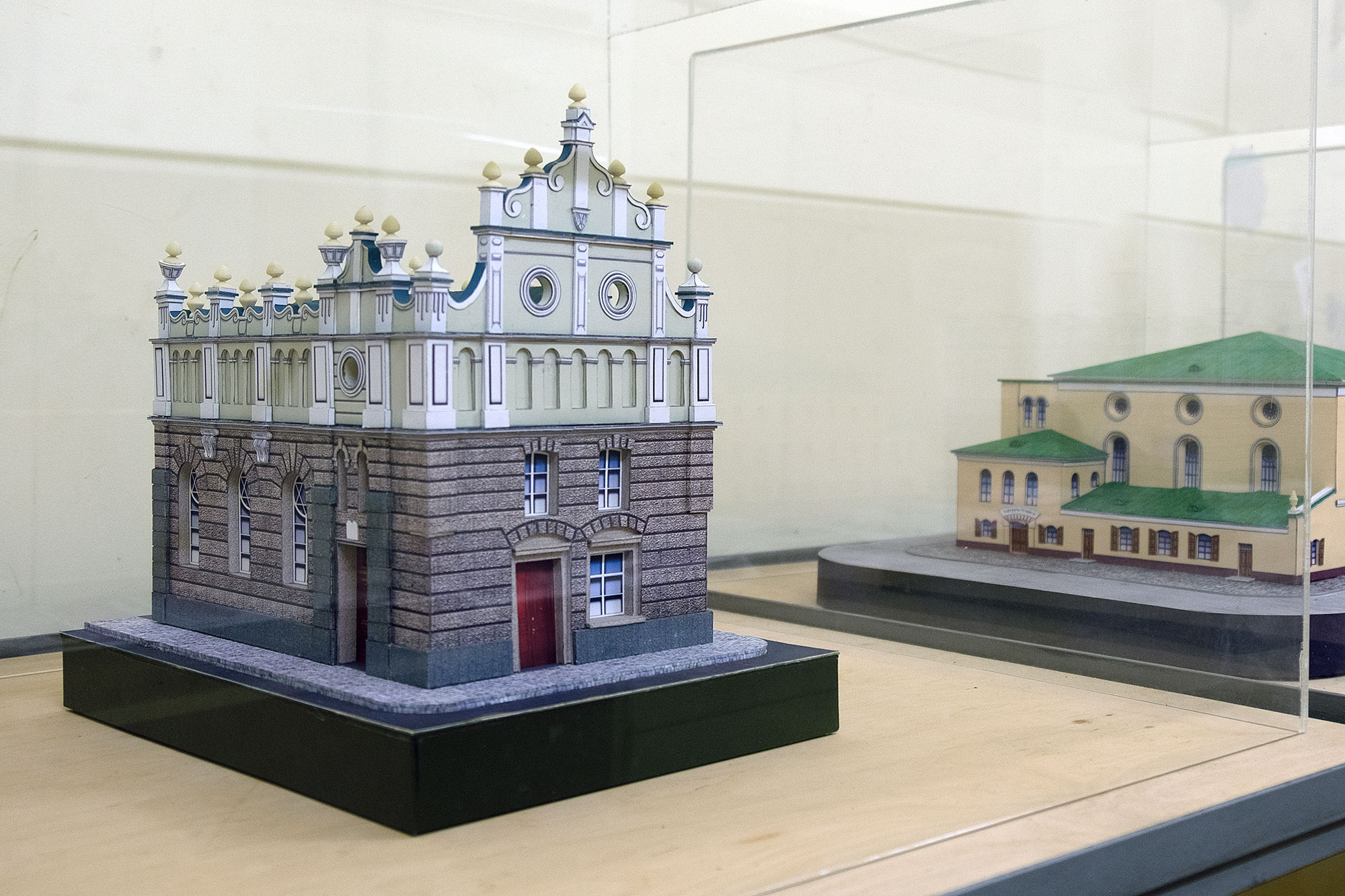 Lviv - Synagogue model in the Jakub Glanzer Shul