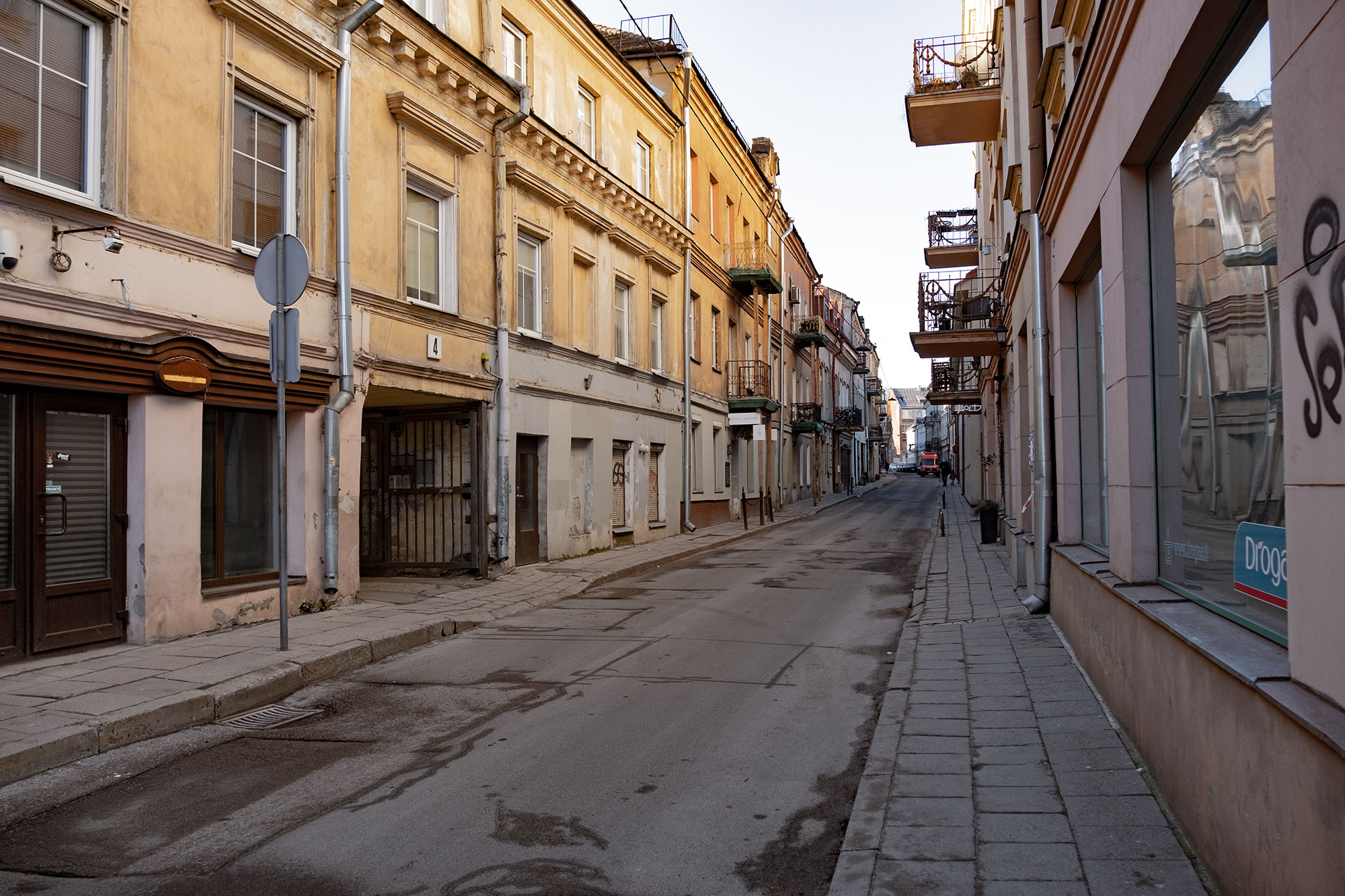 Vilnius - city center in the early morning