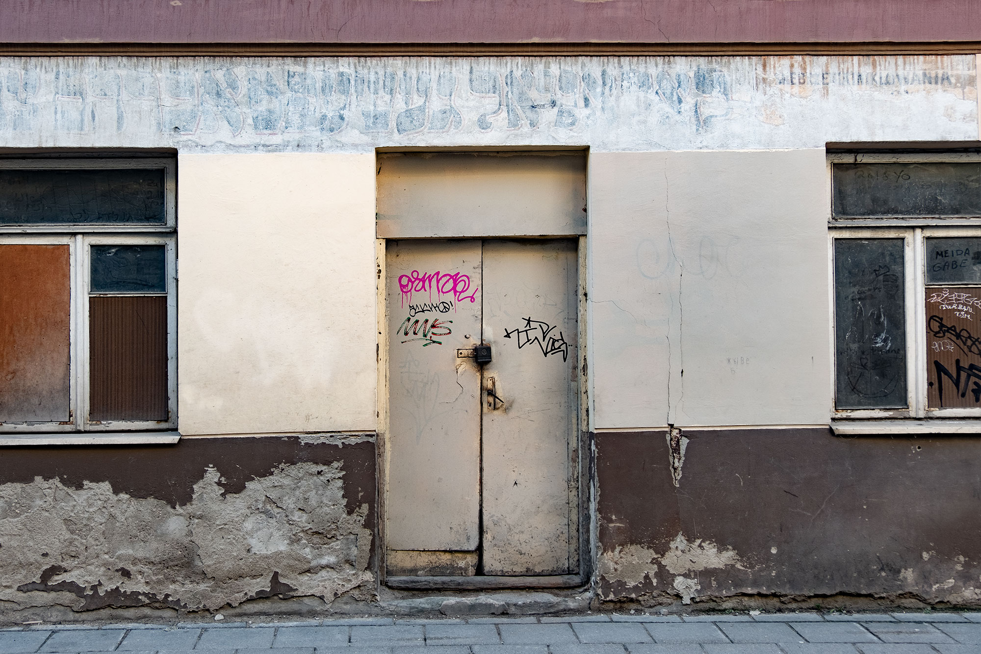 Vilnius - ghost sign in the city center