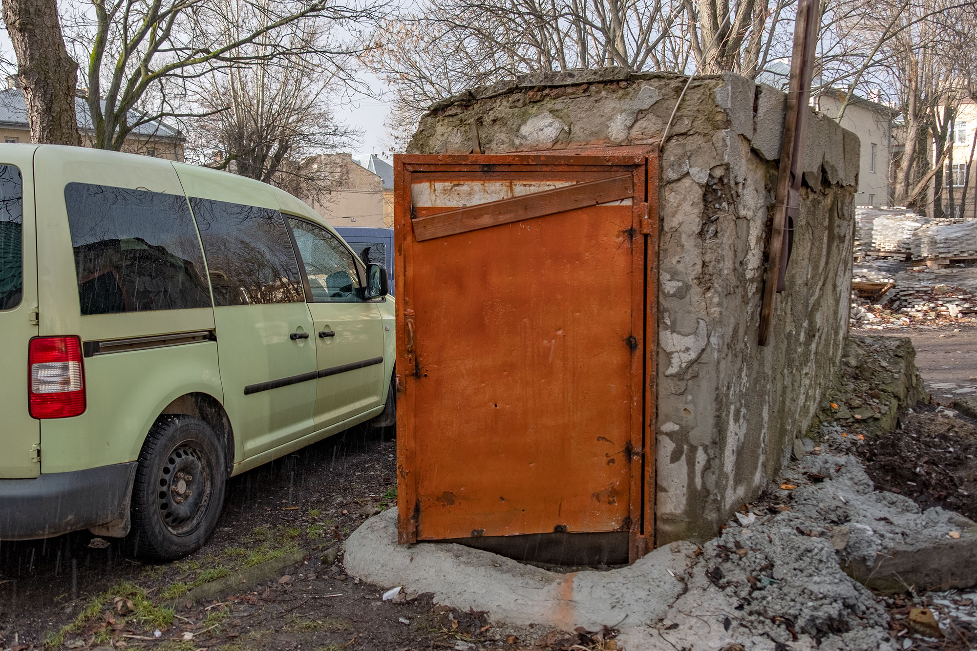 Lviv - Entrance to a Soviet bunker