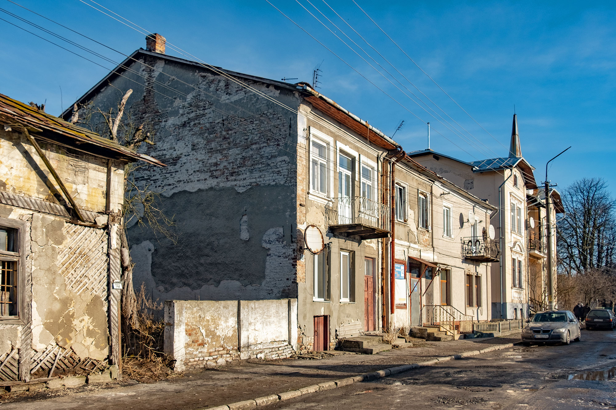 Belz - houses in the centre of the town
