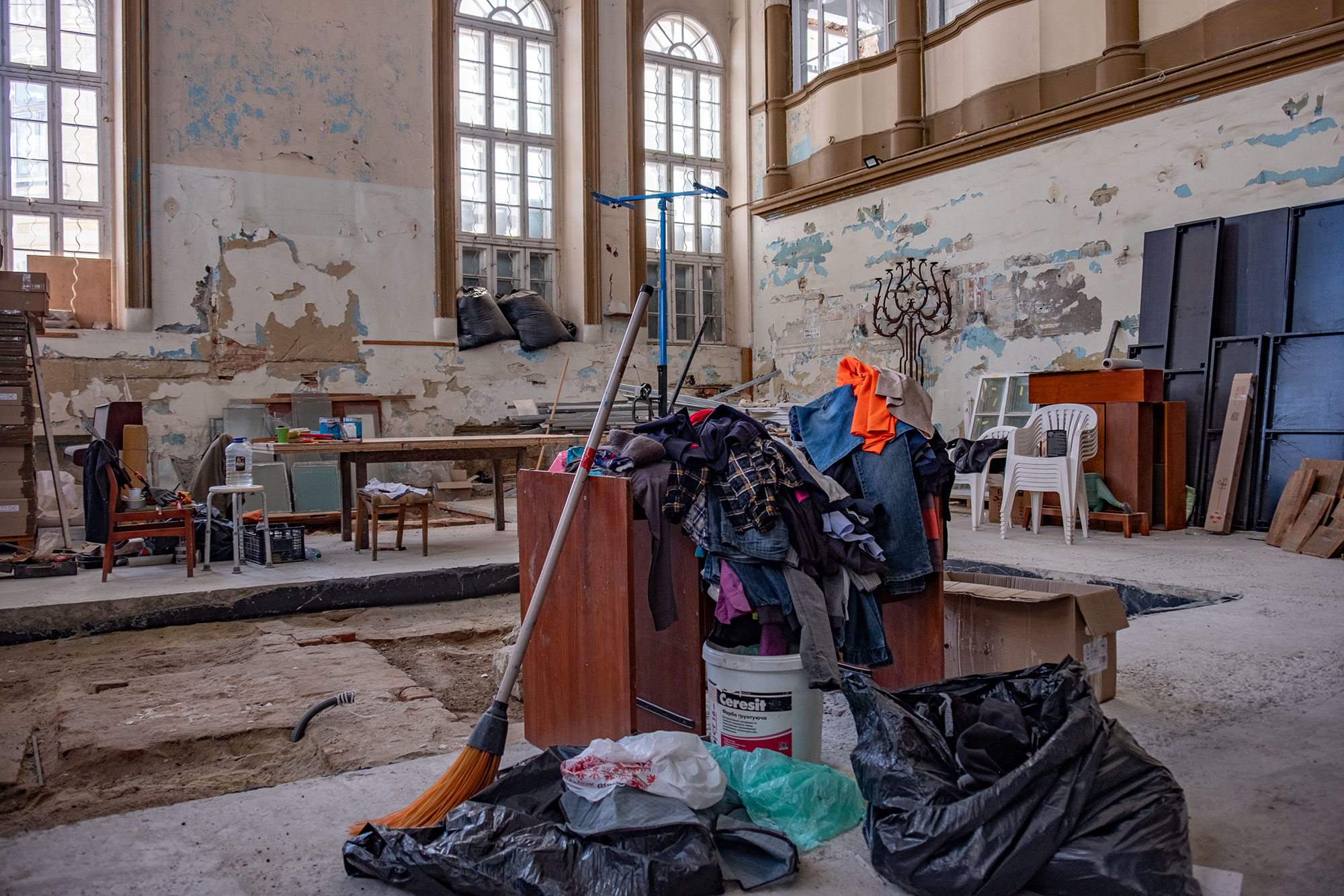Lviv - Jakub Glanzer Shul - ongoing works